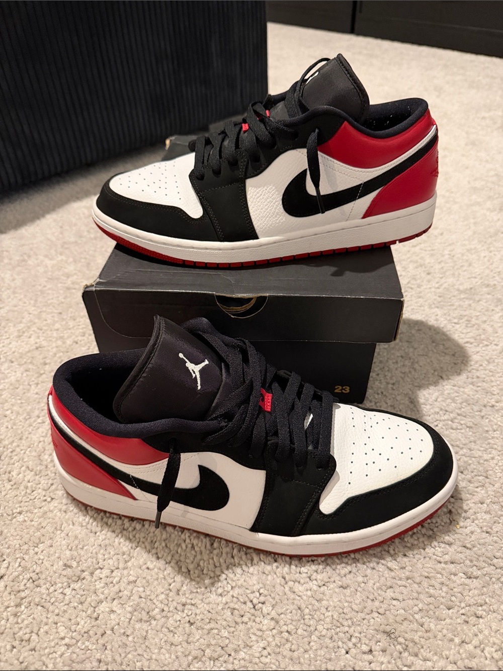 Nike Air Jordan 1 Low - White/Black/Red